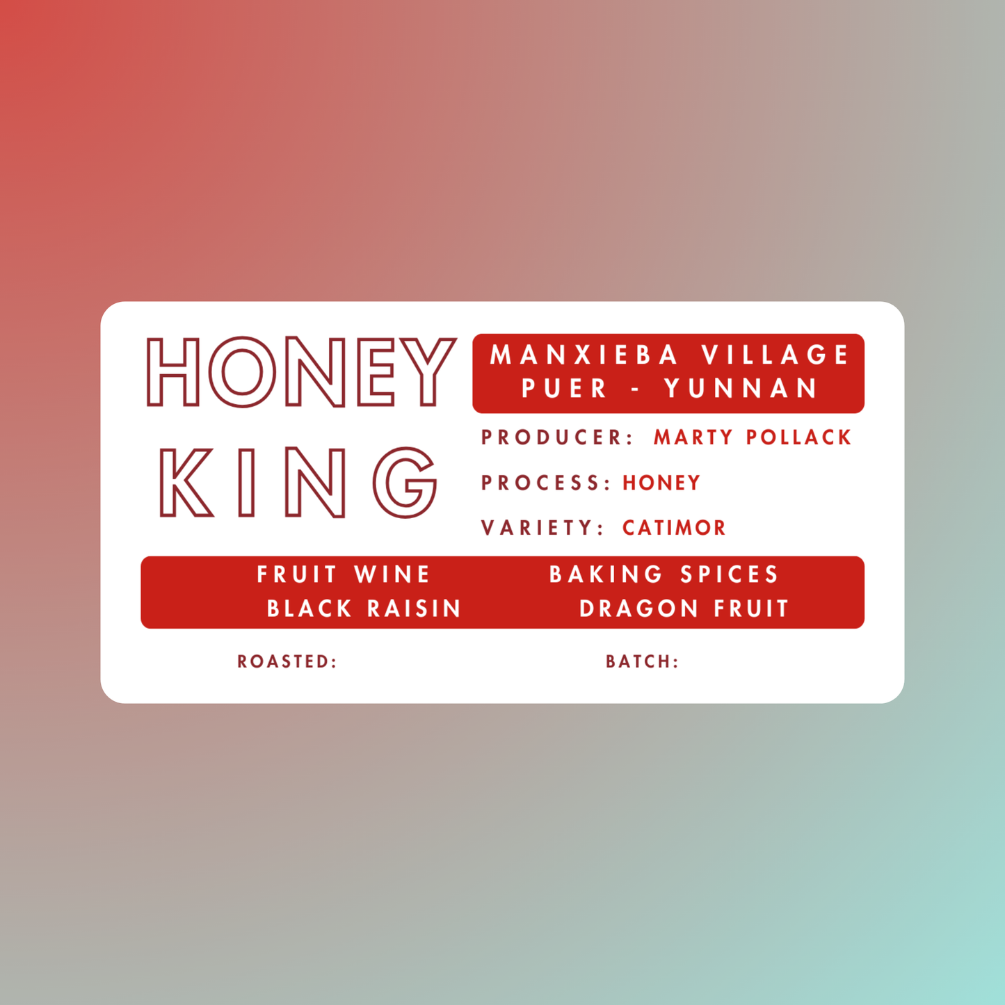 *NEW* Honey King | Manxieba Village, Yunnan | Marty Pollack