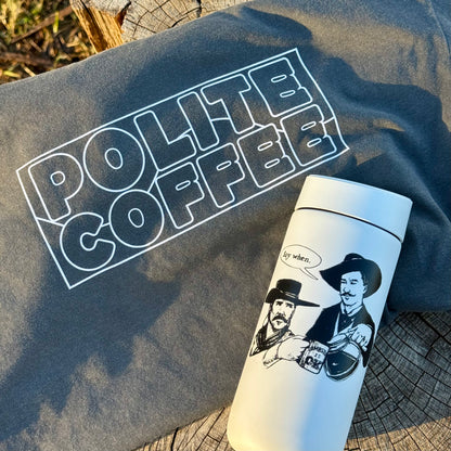 "Stained Glass" T-Shirt + "Say When" Cup Bundle