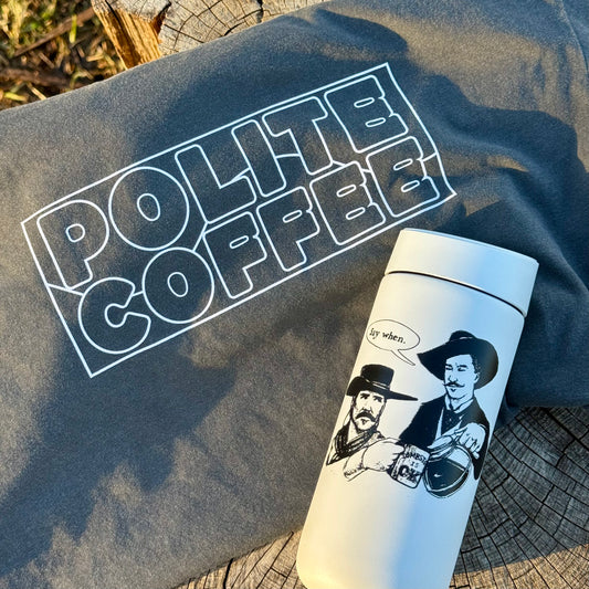 "Stained Glass" T-Shirt + "Say When" Cup Bundle